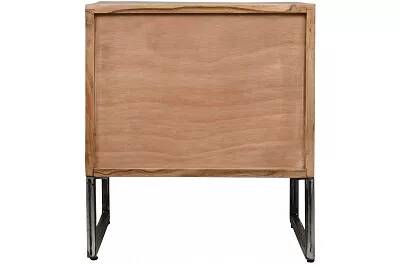 Table de chevet en bois acacia 1 porte