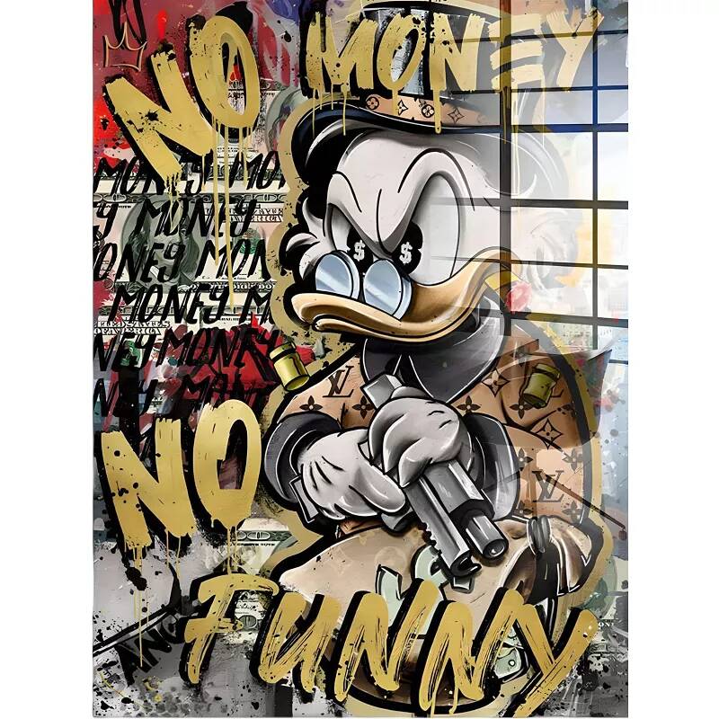 Tableau acrylique Donald fashion no money