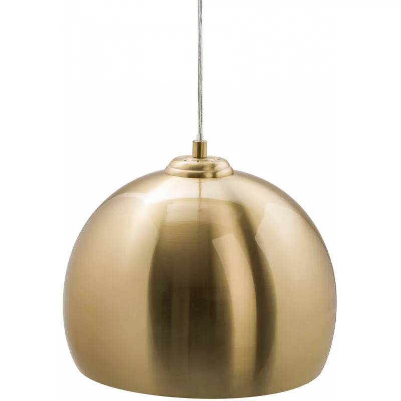Lampe suspension en métal doré Ø30