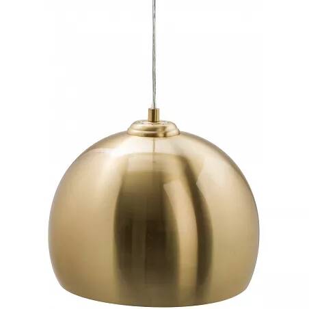 Lampe suspension en métal doré Ø30