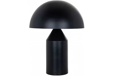536 - 133253 - Lampe de table design en métal noir mat H49