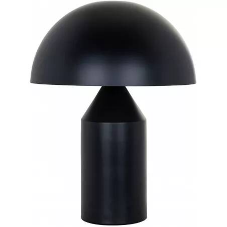 Lampe de table design en métal noir mat H49