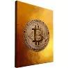 Tableau sur toile Bitcoin gold