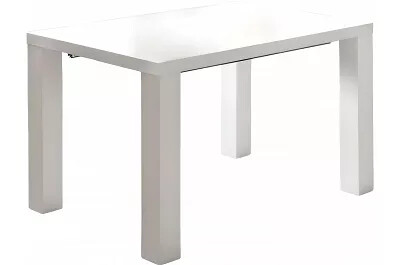 Table de salle à manger extensible blanc laqué L120-240