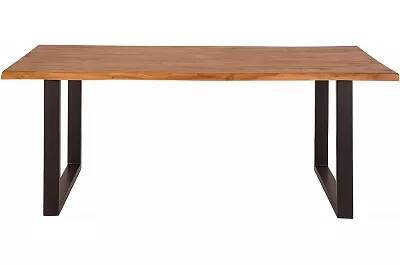 Table à manger en bois massif acacia naturel L160x90