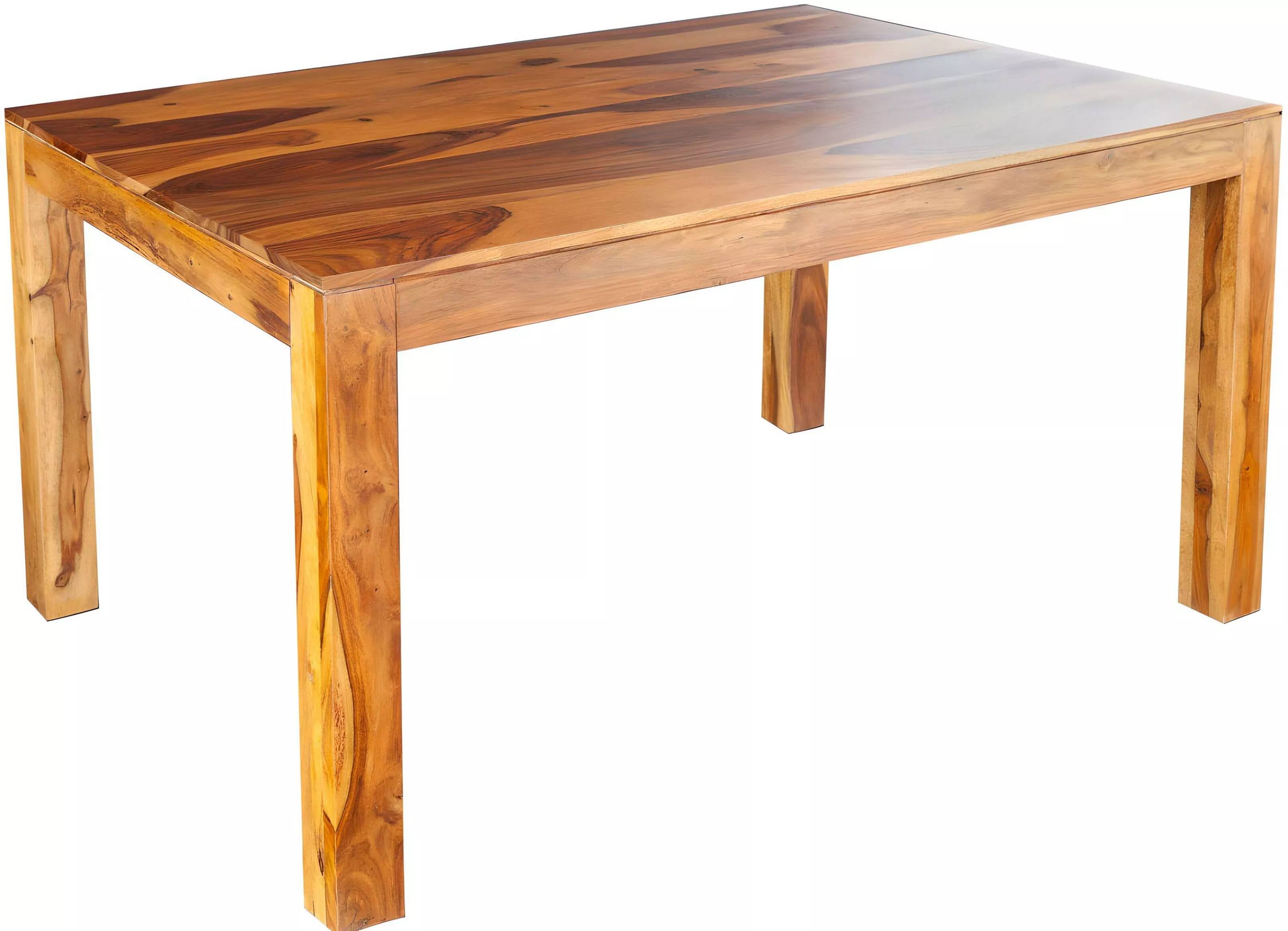 Table à manger en bois massif sheesham laqué L120x80