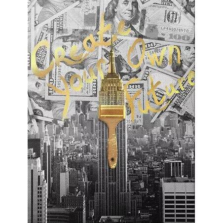 Tableau sur toile Empire State Building Dollars