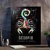Tableau sur toile Scorpion Zodiaque