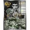 Tableau acrylique Al Pacino Dollars argent antique