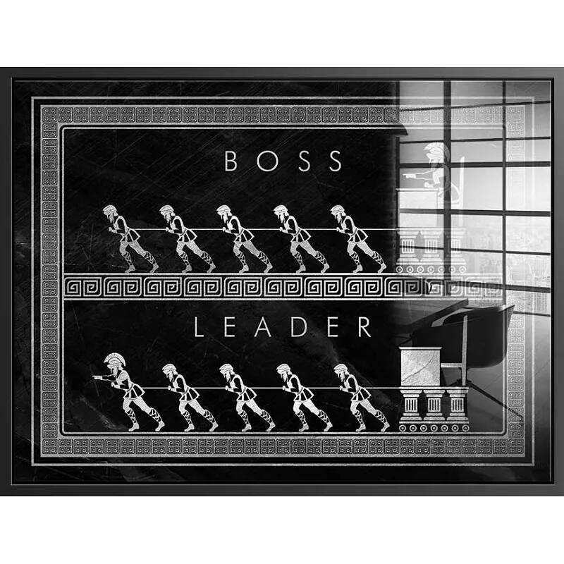 Tableau acrylique Boss Leader noir