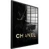 Tableau acrylique Chanel noir
