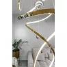 Lampe suspension design à LED dimmable en acrylique et acier inoxydable doré Ø60