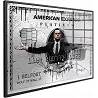 Tableau acrylique American Express Platinum noir