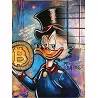Tableau acrylique Donald Duck Bitcoin