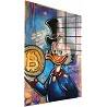 Tableau acrylique Donald Duck Bitcoin