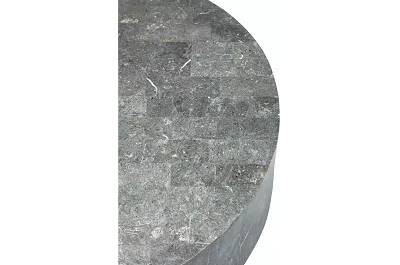 Table basse en pierre fossile gris