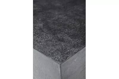 Table basse en pierre fossile noir