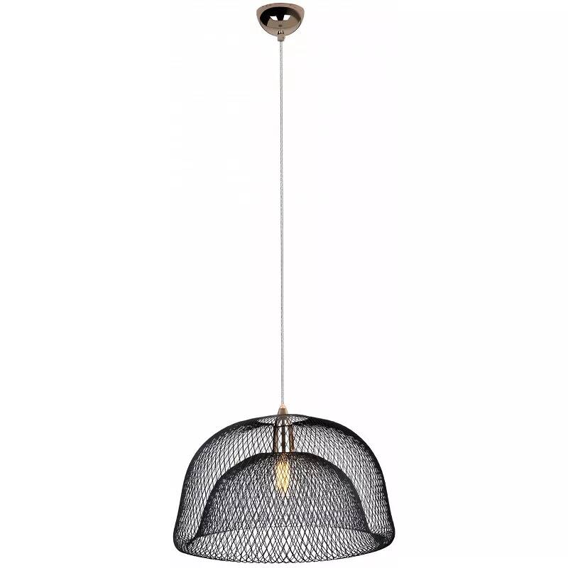 Lampe suspension en métal noir Ø46