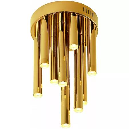 Plafonnier design à LED en acier doré Ø20