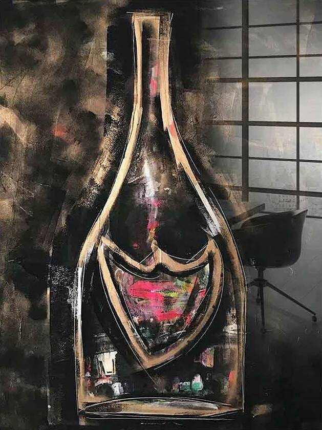 Tableau acrylique Dom Pérignon
