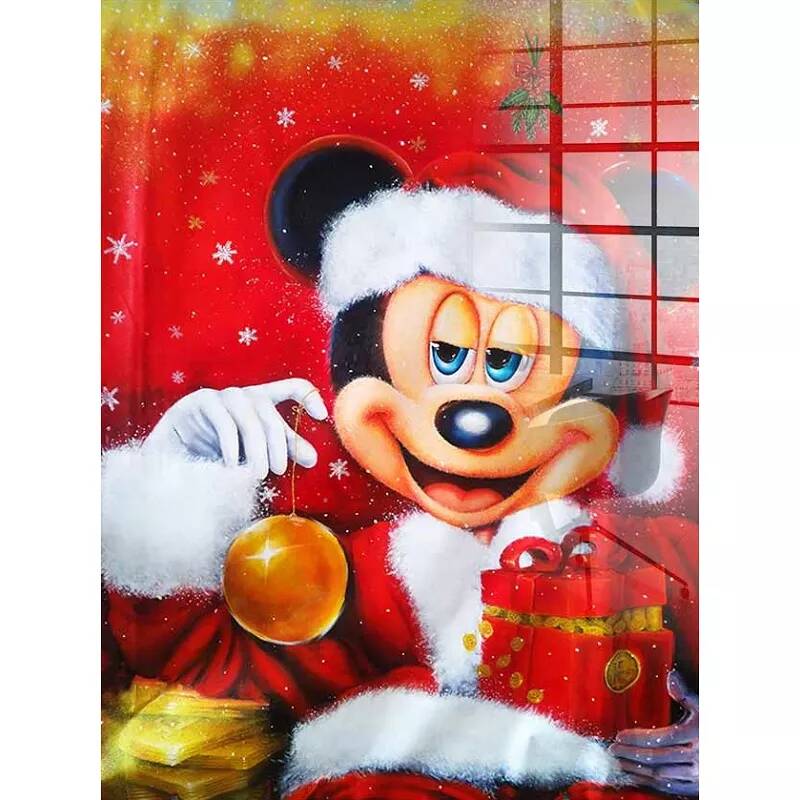 Tableau acrylique Mickey Noël