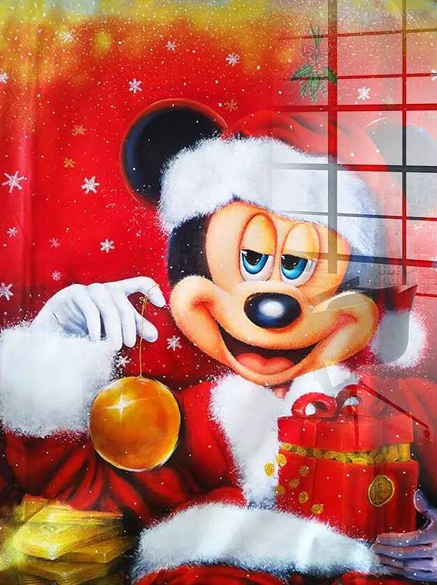 Tableau acrylique Mickey Noël