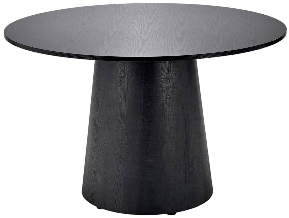 Table à manger en bois noir Ø120