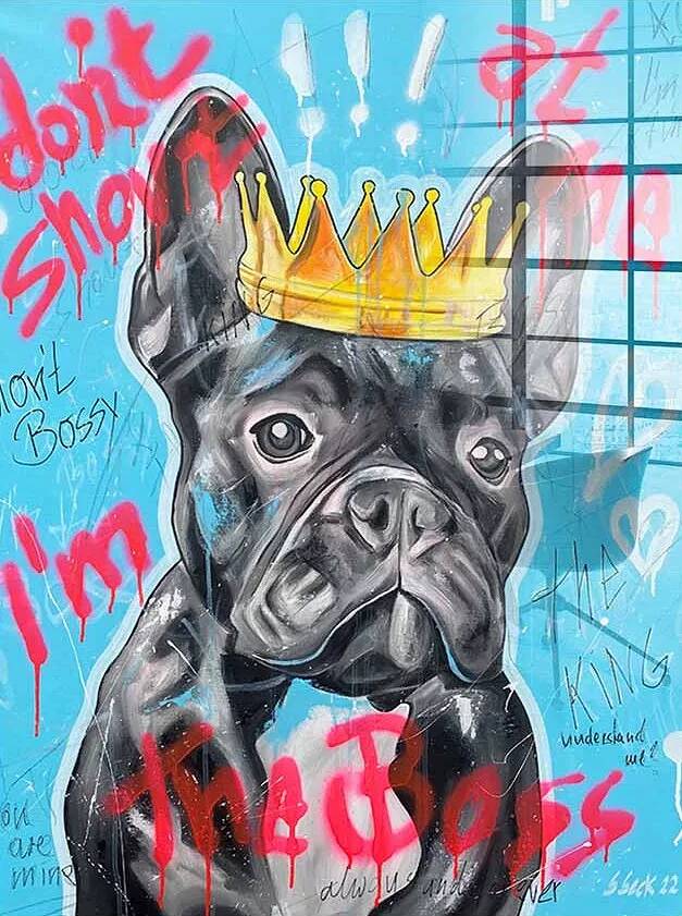 Tableau acrylique Dog King