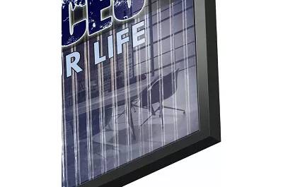 Tableau acrylique C.E.O noir