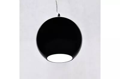 Lampe suspension en verre noir Ø25
