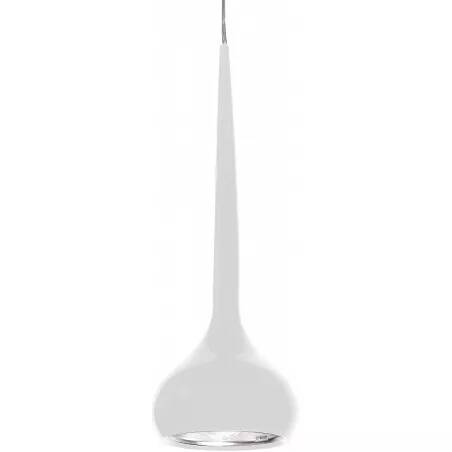 Lampe suspension en métal blanc Ø15
