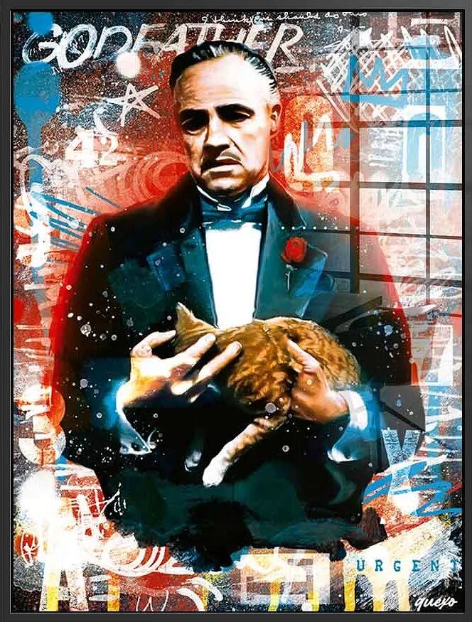 Tableau acrylique The Godfather 2 noir