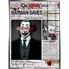 Tableau acrylique Joker News argent antique