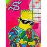 Tableau acrylique Bart Simpson Dollars
