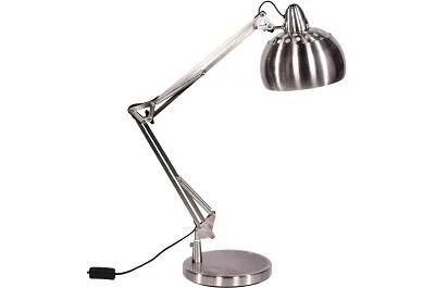 Lampe de table en métal chromé