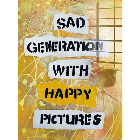 Tableau acrylique Sad Generation