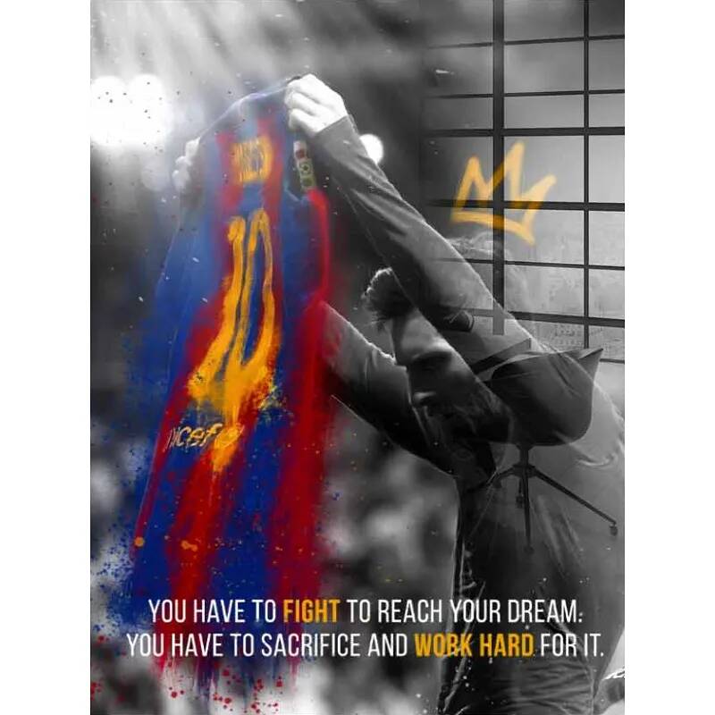 Tableau acrylique Lionel Messi