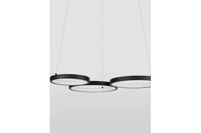 Lampe suspension à LED en aluminium noir L55