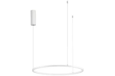 Lampe suspension à LED en aluminium blanc Ø60