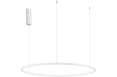 Lampe suspension à LED en aluminium blanc Ø80