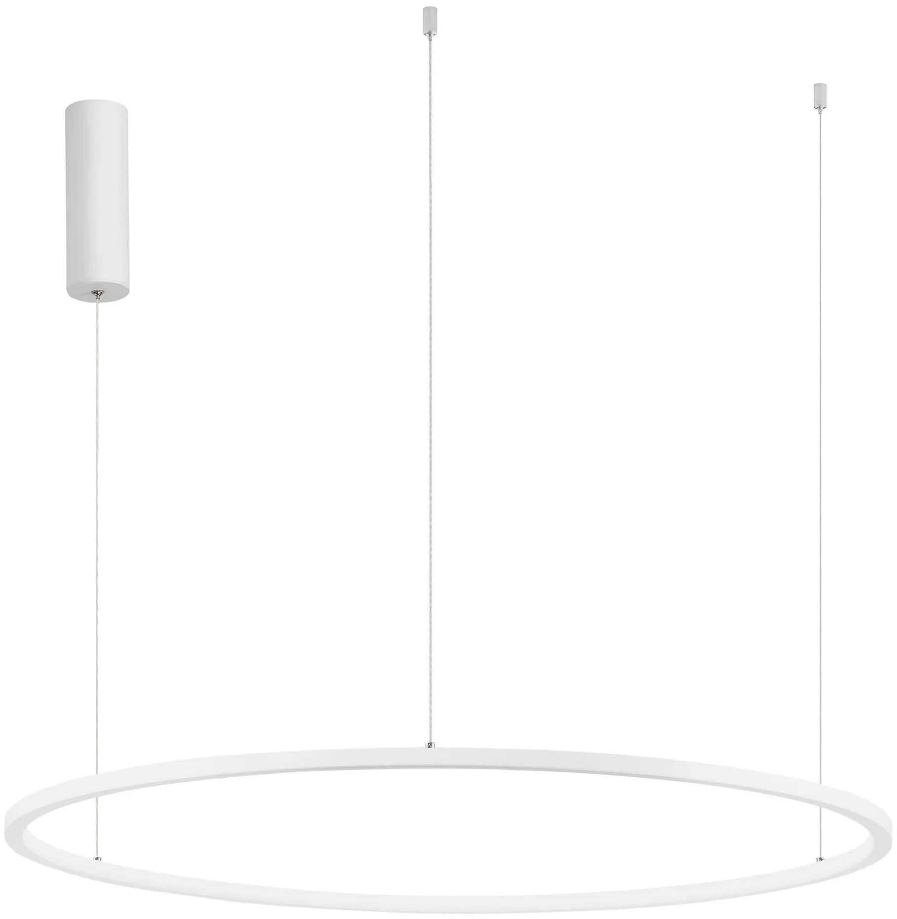 Lampe suspension à LED en aluminium blanc Ø80