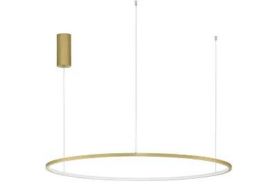 Lampe suspension à LED en aluminium doré Ø100