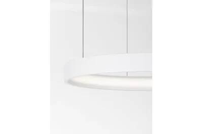 Lampe suspension à LED en aluminium blanc Ø40