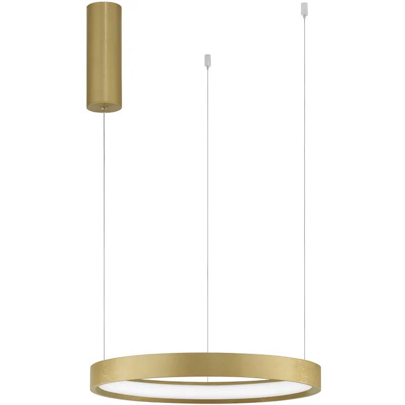 Lampe suspension à LED en aluminium doré Ø40