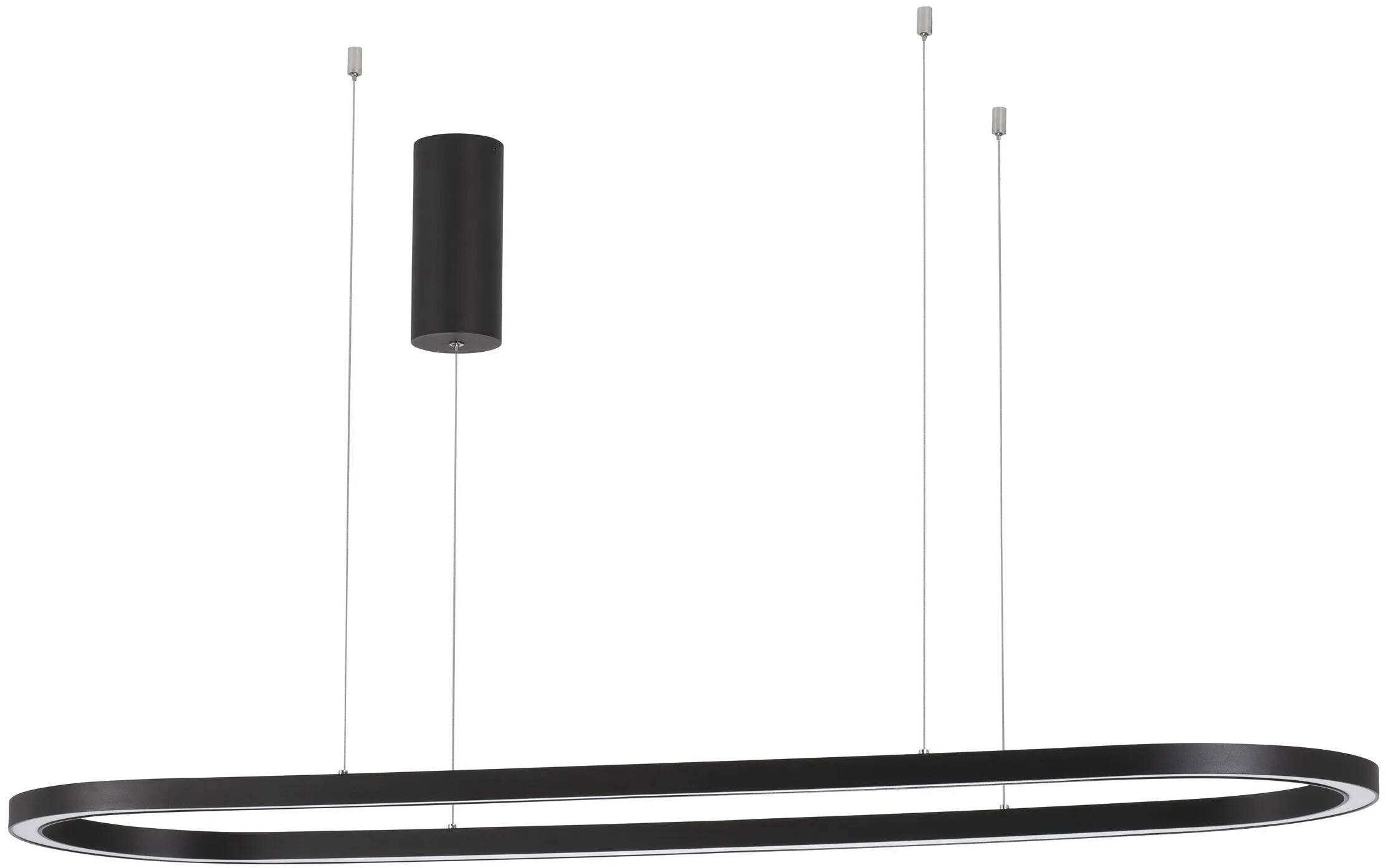 Lampe suspension à LED en aluminium noir L120