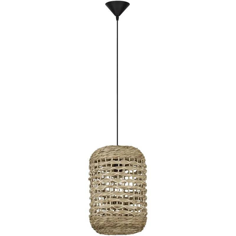 Lampe suspension à LED en jacinthe d'eau séchée Ø27