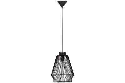 Lampe suspension à LED en aluminium noir Ø27