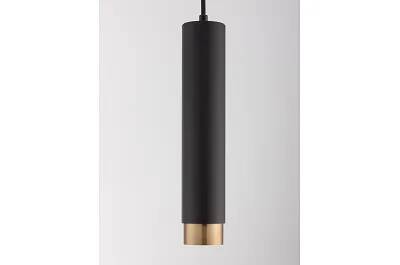 Lampe suspension à LED en aluminium noir et doré Ø5