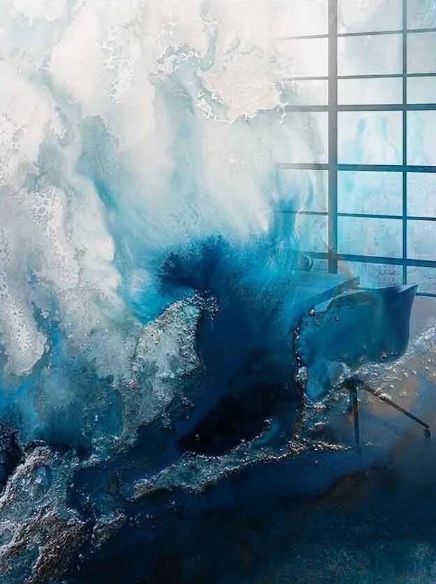 Tableau acrylique Blue Water