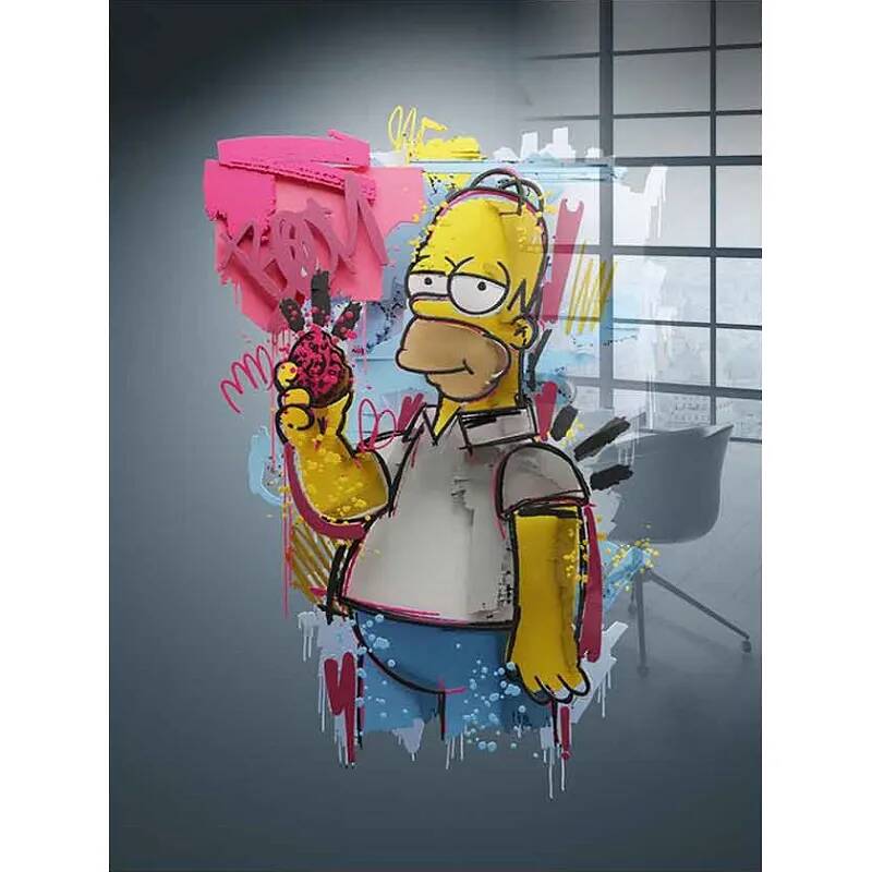 Tableau acrylique Layer Homer